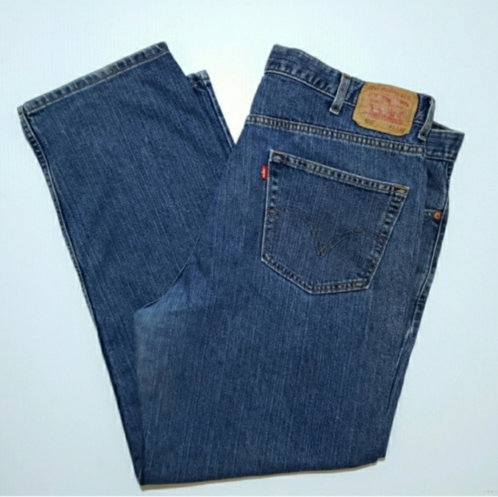 Mens Levi's 550 Relaxed Fit Straight Leg Jeans - Picture 3 of 5